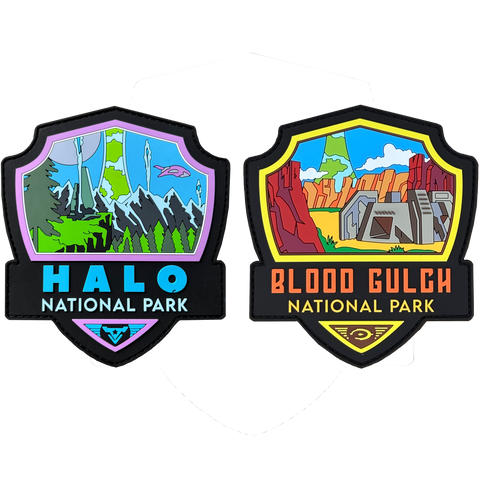 Set of two Halo Park Patches, Fictional National Park Patch