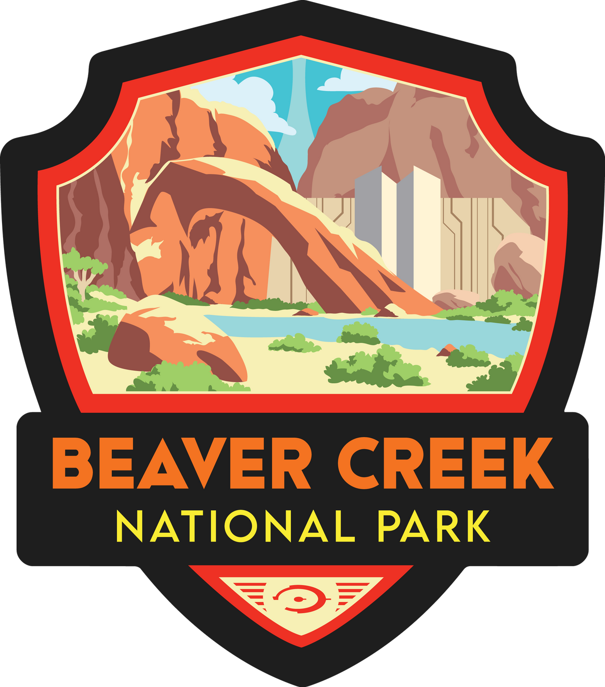 Beaver Creek Halo National Park Sticker