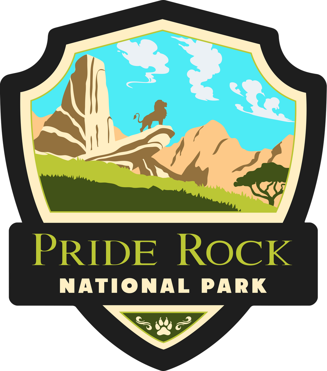 Pride Rock National Park Sticker – Red Flag Workshop