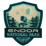 Endor, Fictional National Park Patch, Iron on backing