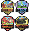 4-Pack Halo National Park Sticker Set
