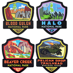 4-Pack Halo National Park Sticker Set