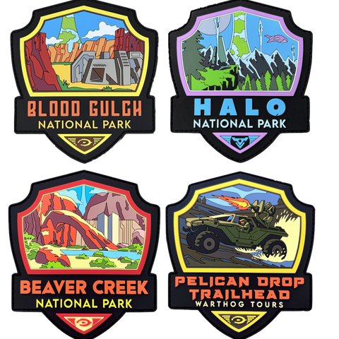 4-Pack Halo National Park Sticker Set