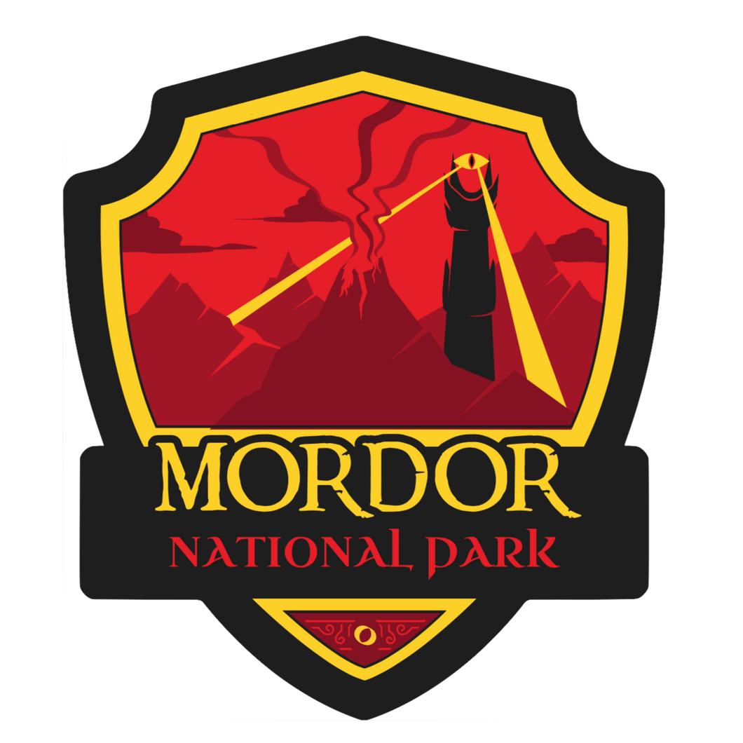 Mordor, Fictional National Park Sticker