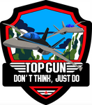 Top Gun Sticker Set, 2 stickers.